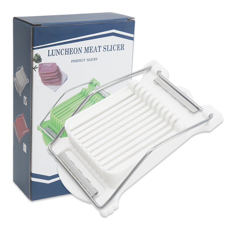 10-Line Lunch Meat Ham Slicer Kitchen Tools Fruit Cutting Banana Slices Egg Sausage Splitting Color Box