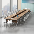 Saint li folding conference table - minimalist modern design, modular and mobile, splicing training table and chairs for educational institutions and learning environments