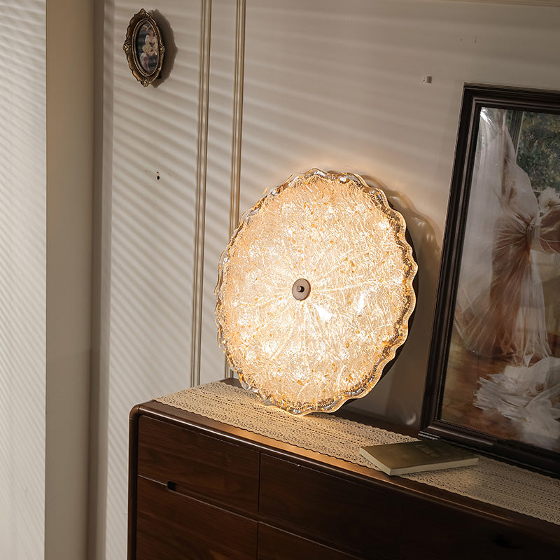 Medieval bedroom ceiling light, American retro living room main light gold foil designer Nanyang style master bedroom study lighting