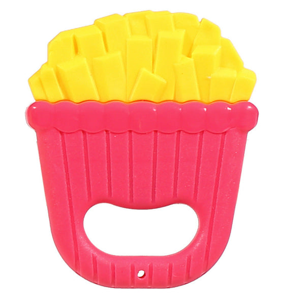 Cross-border  export French fries rattle hand grab toothpaste bulk bed bell toy accessories tooth bite baby toys