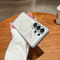 samsung s26 ultra phone case - irregular mecha style, lens protection, anti-drop, skin-feel matte, magnetic protective cover
