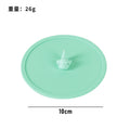 Turquoise dolphin cup lid