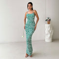 women's spring/summer  new collection: sweet & fresh floral print sundress with spaghetti straps and open back – perfect for vacation!