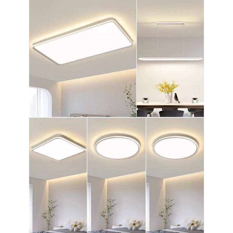 Ultra-thin ceiling lamp, living room main lamp, modern simple bedroom room lamp, dining room lamp, whole house package 1
