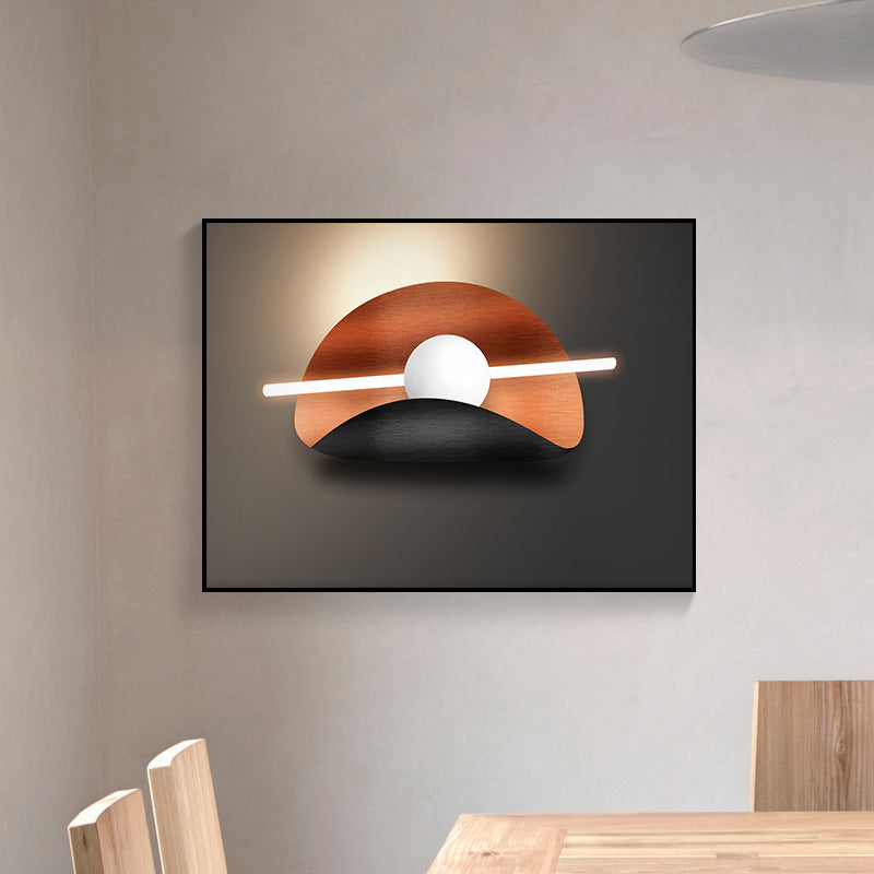 Nordic meter box decorative painting modern simple electric box painting push-pull light luxury blocking painting electric switch box crystal porcelain mural