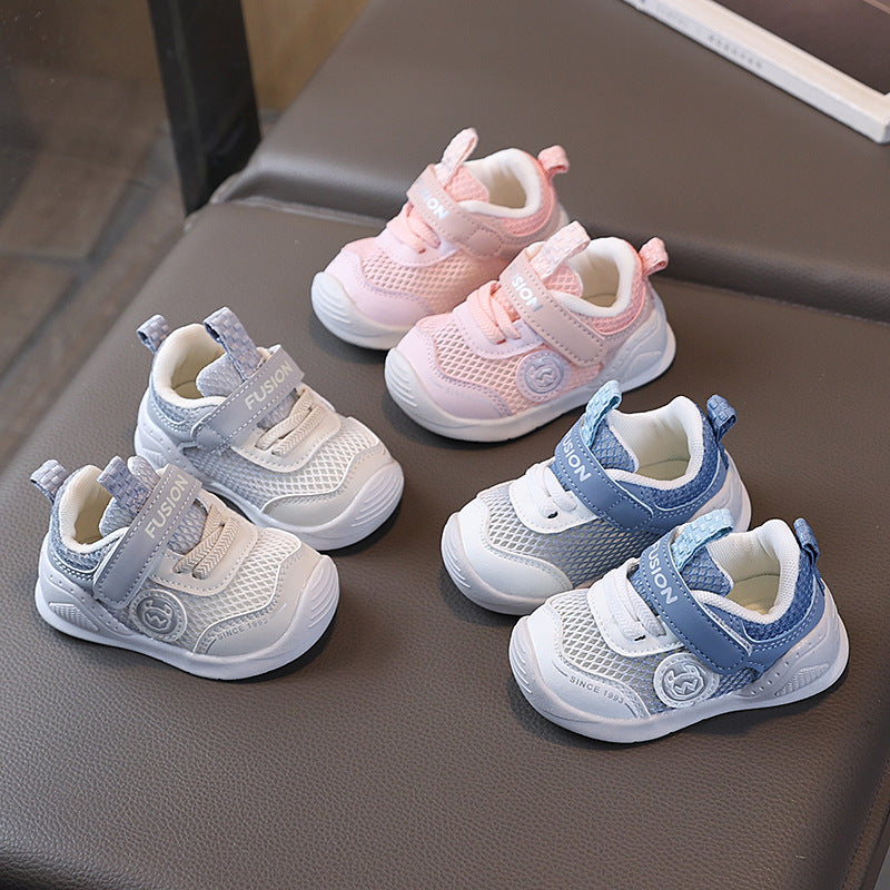 Baby sandals functional shoes boys summer toddler shoes 1-3 years old infant anti-slip soft sole girls baby mesh shoes