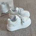 Campus style thick-soled sneakers for women 2026new arrivalspringwhite shoes for women's shoes easiest for match student bread shoes trendy shoes