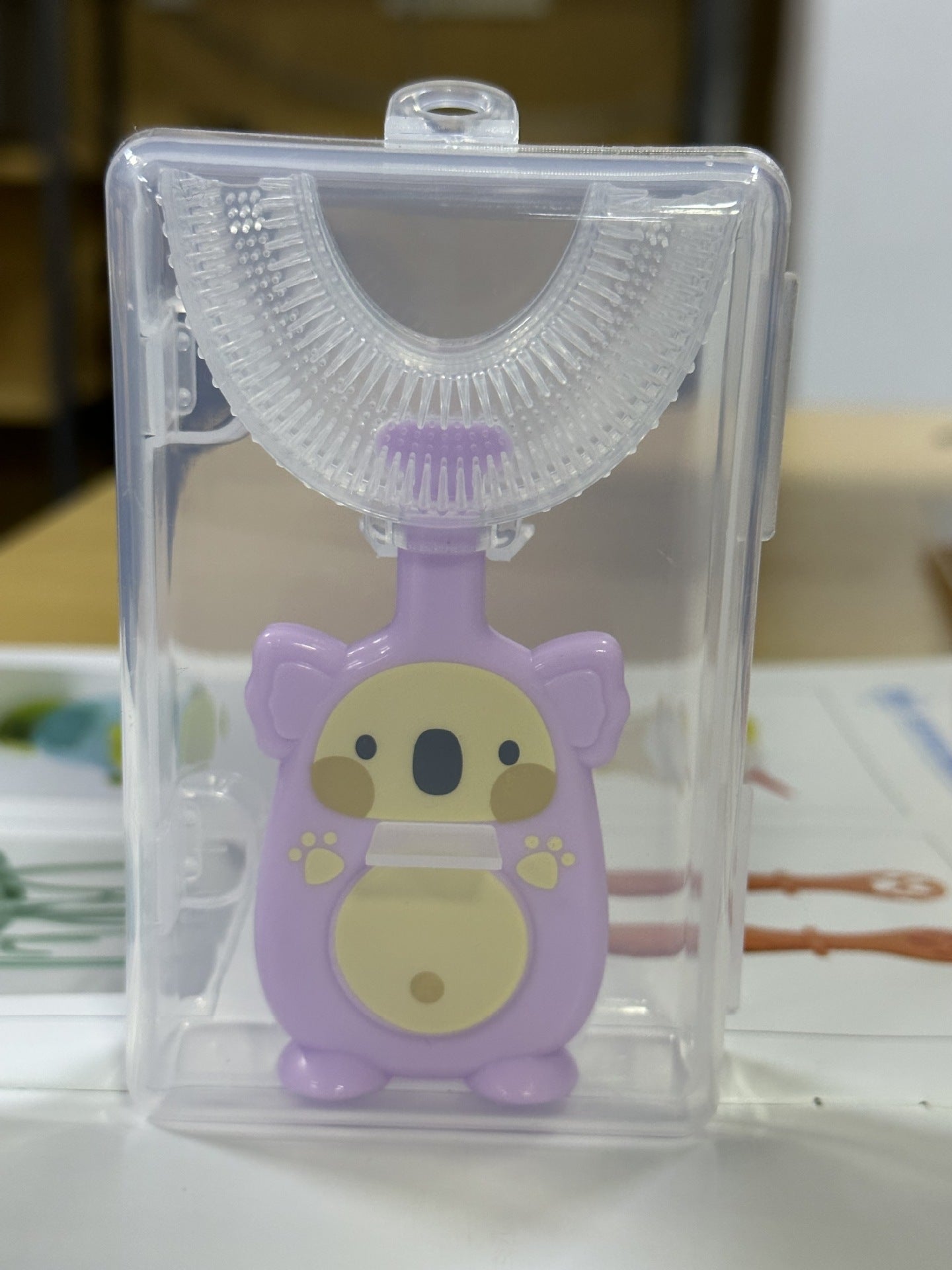 Children's u-shaped toothbrush Baby silicone toothbrush Baby oral cleaning toothbrush Soft children's toothbrush