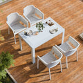 Plastic chair scandinavian dining chair for homethickenedcasual armrest courtyard outdoor backrest chair stool cut out dining table and chairs
