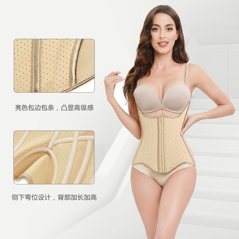 Hourglass goddess [love hole] latex beautiful back waistband abdominal fitness sports waistband shaping body manager