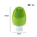 Silicone travel bottle set - shampoo, body wash, cosmetic lotion - travel size squeeze & pump dispenser toiletry bag