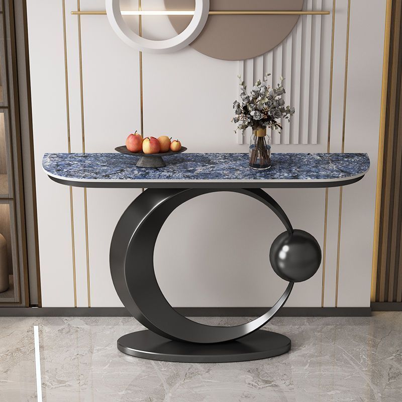American rock slab entrance console table, light luxury entrance table, new chinoiserie chinoiserie entrance, living room entrance partition cabinet