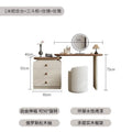 60 drawer cabinet + 100 dressing table + black column mirror + thumb stool combination