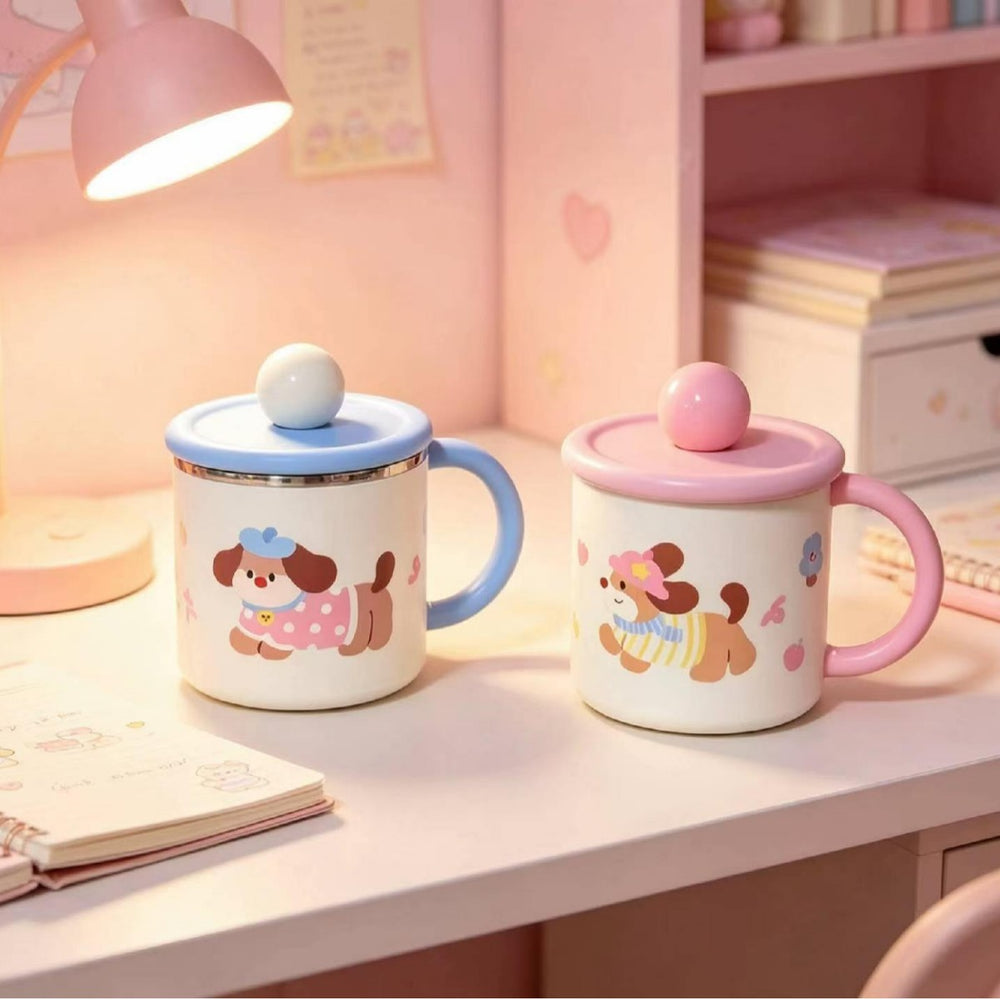 304 stainless steel mug, kids' cartoon cup, family matching water cup set (family of three), children's rice bowl and soup bowl