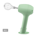 Wireless electric hand mixer - mini multifunctional milk frother, cream whisk, and automatic coffee stirrer with base