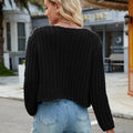 Fashion cross-border fall and winternew arrivalpure color thick needle sweateroutwearloose soft waxy lazy style knittingcardigan women