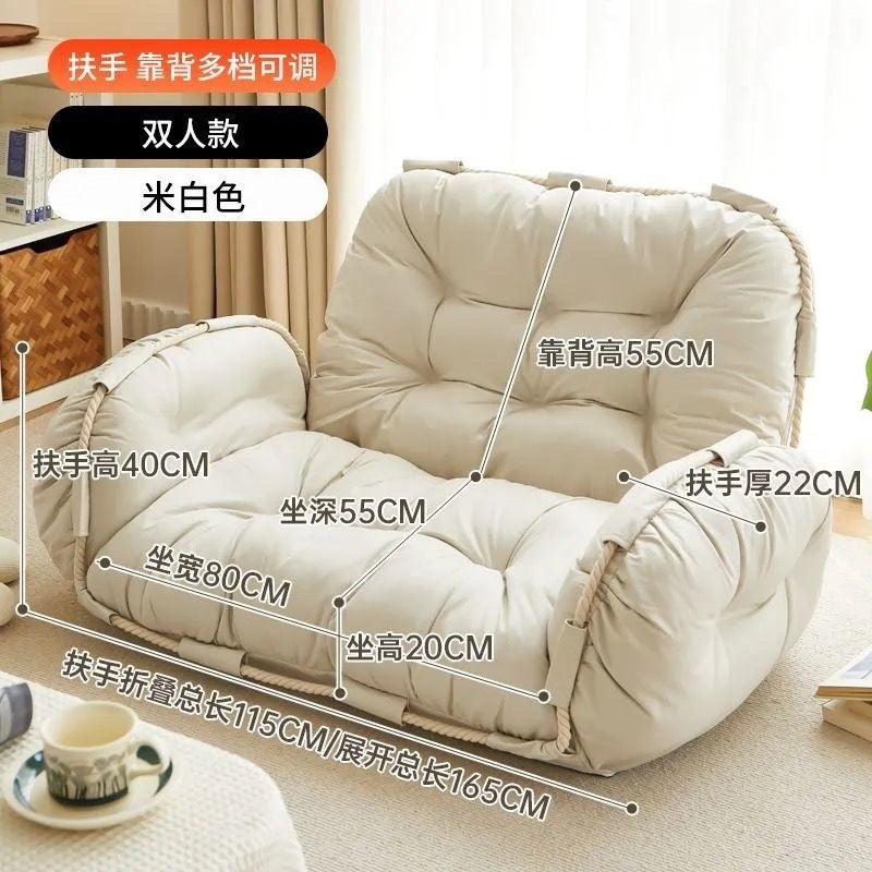 Lazy sofa balcony small apartment tatami folding human bedroom dog house double sofa bed popularcasual