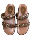 Za2025 new black women's french-style clog sandals with copper buckle detail, chunky sole, open toe, single strap, low heel, and hole design