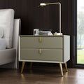 Bedside table free of installation drawer casual postmodern small cabinet accessible luxury scandinavian storage cabinet master bedroom classy leather