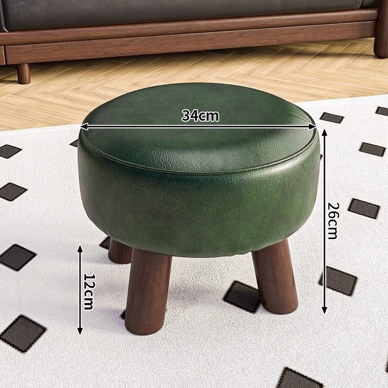 Backrest entry shoe changing stool living room low stool for home shoe changing stool can be rotated durable new chinoiserie solid wood shoe changing stool