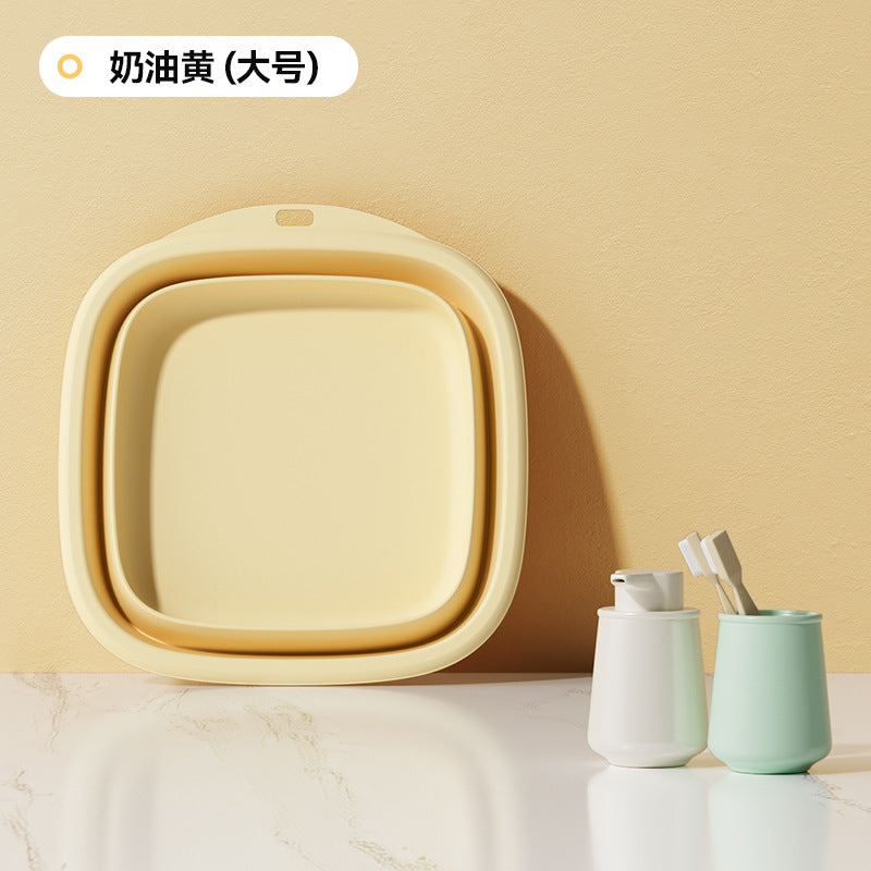 Collapsible wash basin - portable travel, student dorm, home use, maternity, baby laundry, large foot soak basin
