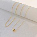 European and american cross-border hot-selling layered small fluffy heart pendant necklace heart classic simple versatile clavicle chain wholesale