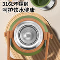 316 large-capacity thermos cup outdoor portable portable kettle stainless steel tea water separation tea making thermal insulation cold water cup