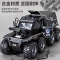 Kids' large-sized toy police car, alloy off-road vehicle, realistic model car, armored swat car, new cross-border product for boys