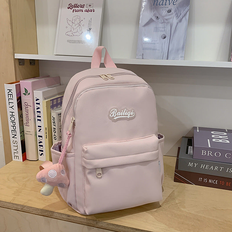 Women's backpack - premium lightweight travel backpack, large capacity, minimalist solid color, perfect for school, middle school, and college students