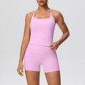 New cloud-feel quick-dry high-waisted butt-lifting shorts activewear set - perfect for yoga, outdoor training, running, and fitness