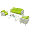 Modern minimalist retail store corporate client business reception area lounge waiting room showroom negotiation office sofa