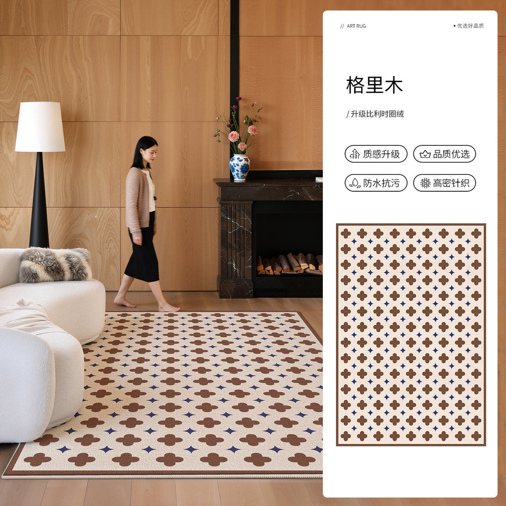 Carpet living room retroclassy sofa coffee table cushion medieval waterproof anti-fouling bedroom large area full bed blanket