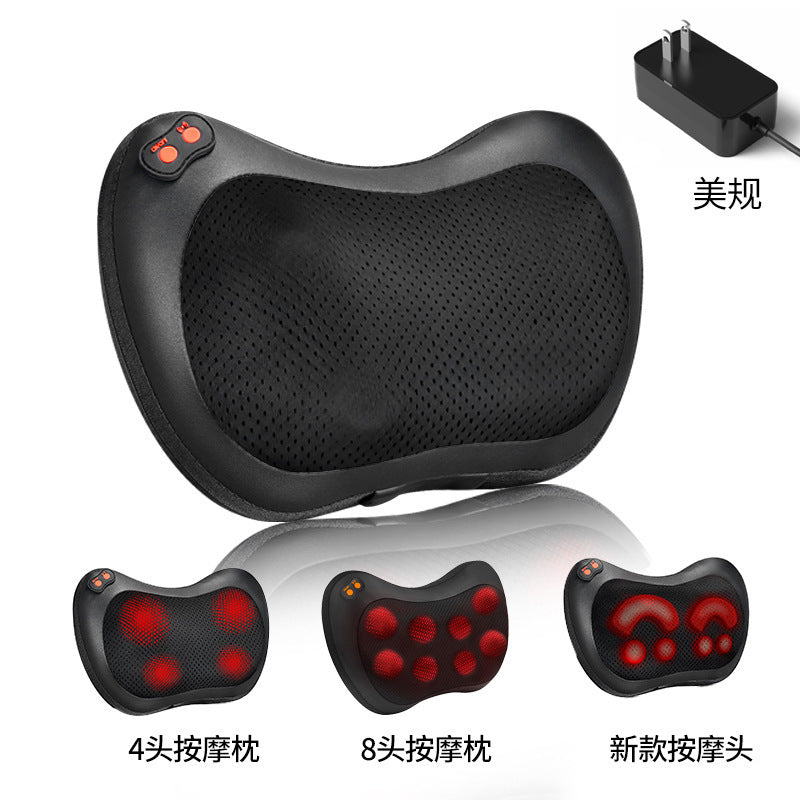 Wholesale cross-border electric neck massager pillow - multifunctional car & home shoulder, neck, waist, abdomen, and back massager