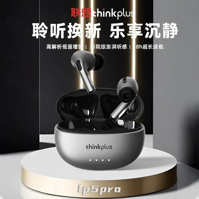 Lenovo thinkplus lp5pro true wireless bluetooth headset tws noise reduction gaming sports music listening headset