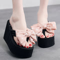 11cm flip-flops polka dot bow korean style pink