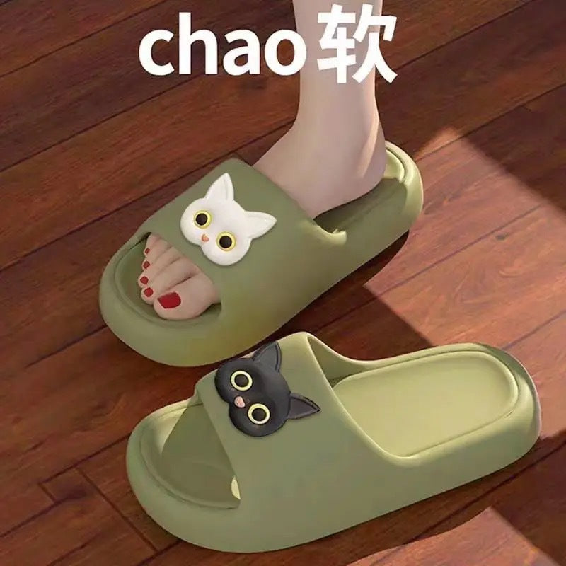 2026 new women's summer slippers - cloud-like comfort, soft sole, casual home wear, thick-soled one-strap slides for bathroom use
