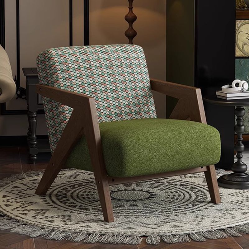 Richard nordic solid wood single sofa chair living room french cafe hotel retrob&b balcony lazy chair
