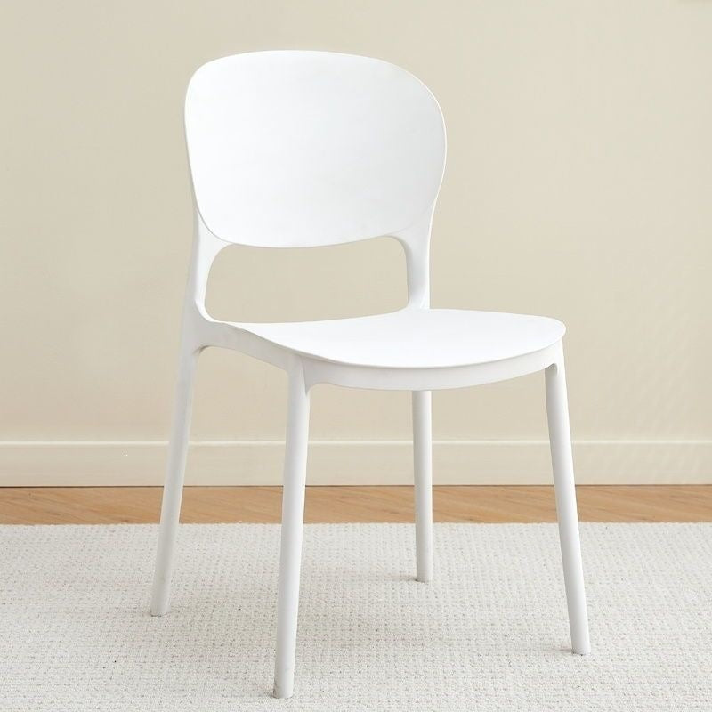 Plastic chair thickened backrest dining chair dining table for homeaccessible luxuryclassy sense negotiation stool stackable catering commercial