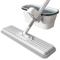 Lazy mop - hands-free cleaning for home: one-step mopping, powerful suction, flat mop head, floor mop, floor cleaning gadget