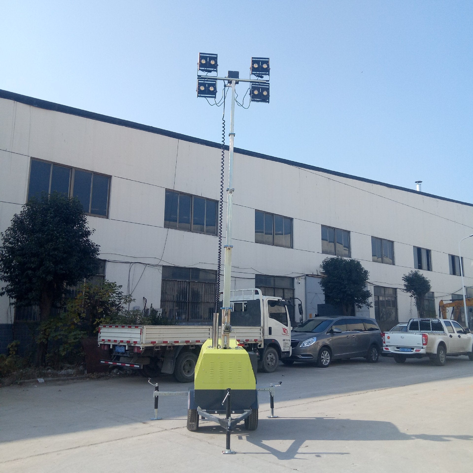 Hand trailer 7m 9m Mobile lighting Car light Car mobile night construction Mobile lighting Beacon