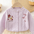 Girls' fall/winter outfit: new knitted cardigan and princess tutu skirt set for little girls - stylish two-piece set with mesh overlay