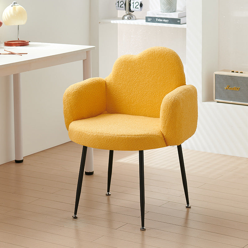 Customized bedroom makeup chair for home girls cloud chair wholesale plaid manicure back chair casual office chair