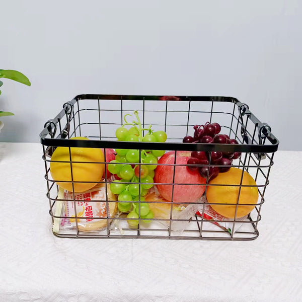 Dirty clothes basket, desktop storage basket, wrought iron storage basket, Nordic ins storage basket, sorting storage basket, sundries storage frame