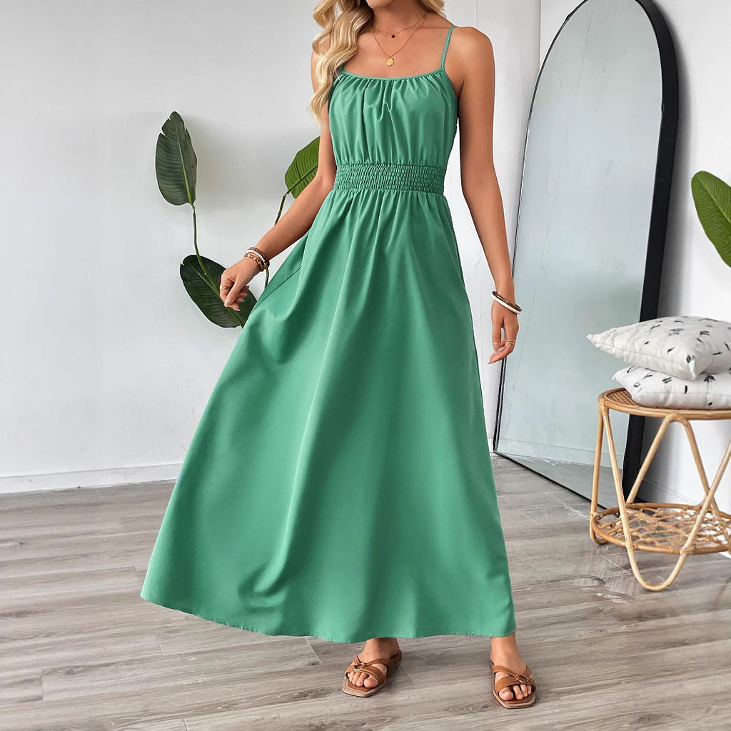 Shanuo independently develops 2025 new  summer European and American dresses,  women's clothing swings