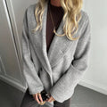 fashion  fall and winter new arrivalretro lapel loosecasualthickenedheattechwoolenoutwear for women