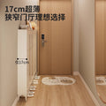 Ultra-thin tipping shoe cabinet cream style for home door small narrow entrance door shoe cabinet space-saving entrance cabinet all-in-one shoe rack