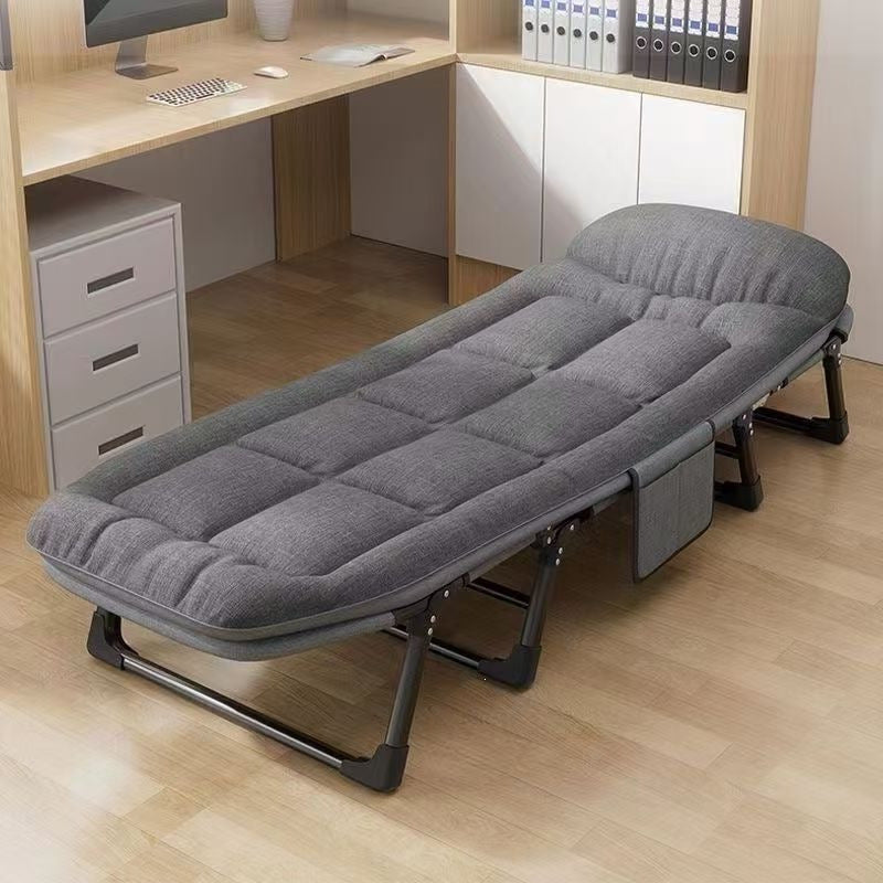 Lunch break foldable bed outdoor single bed simple portable office nap camp bed multifunctional recliner companion bed