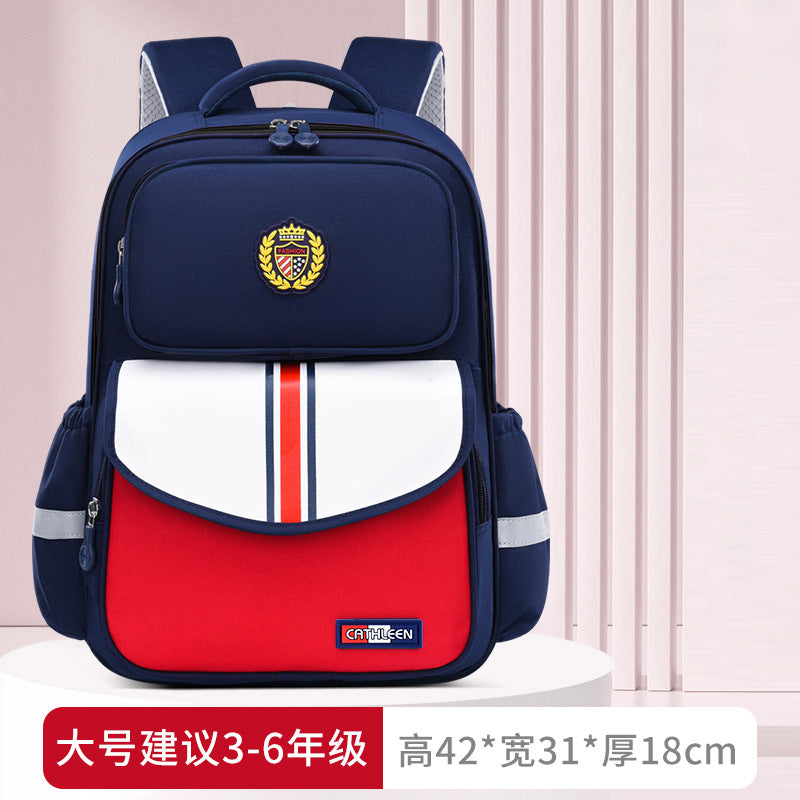 New primary school schoolbags for children in grades 3-6 to reduce the burden and wear-resistant Shaodong students  wholesale, light and cute