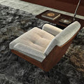 Daiki single sofa chair - luxury, solid wood, lazy chair for living room, bedroom, leisure, balcony lounger - trending designer piece