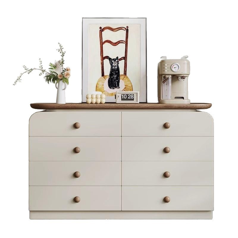 Wall-mounted five-drawer and eight-drawer cabinet, medieval living room storage cabinet, bedroom for home bedside storage cabinet, accessible luxury solid wood dressing table